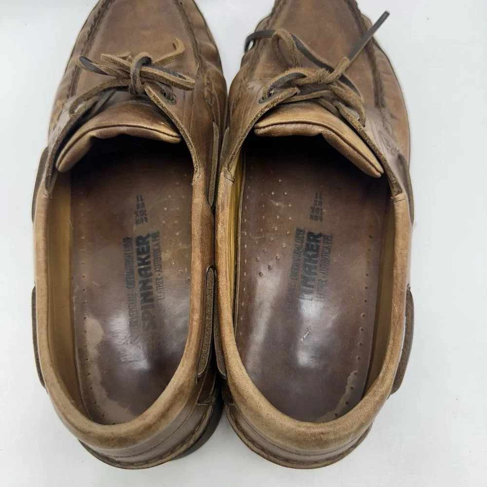 Mephisto Spinnaker Brown Leather Boat Shoes Men's Size 11US/10.5UK